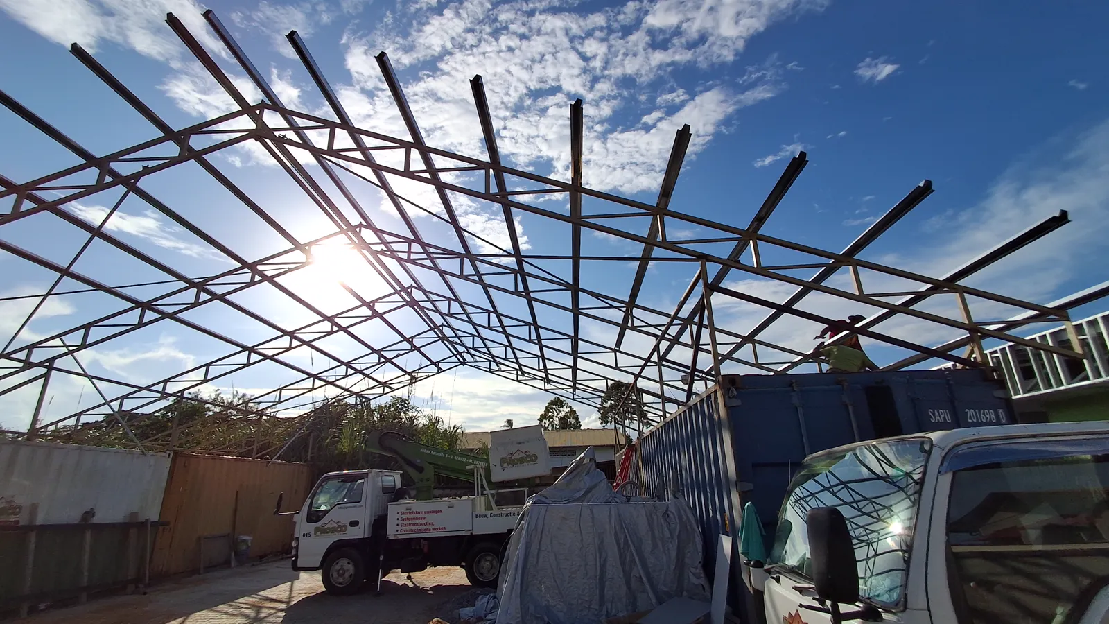 Metal frame construction by PROSCO N.V.
